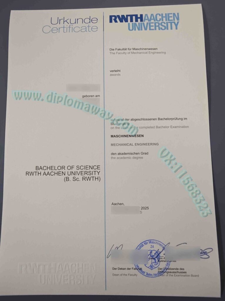 德国RWTH Aachen degree与亚琛工业大学毕业证案例分享图