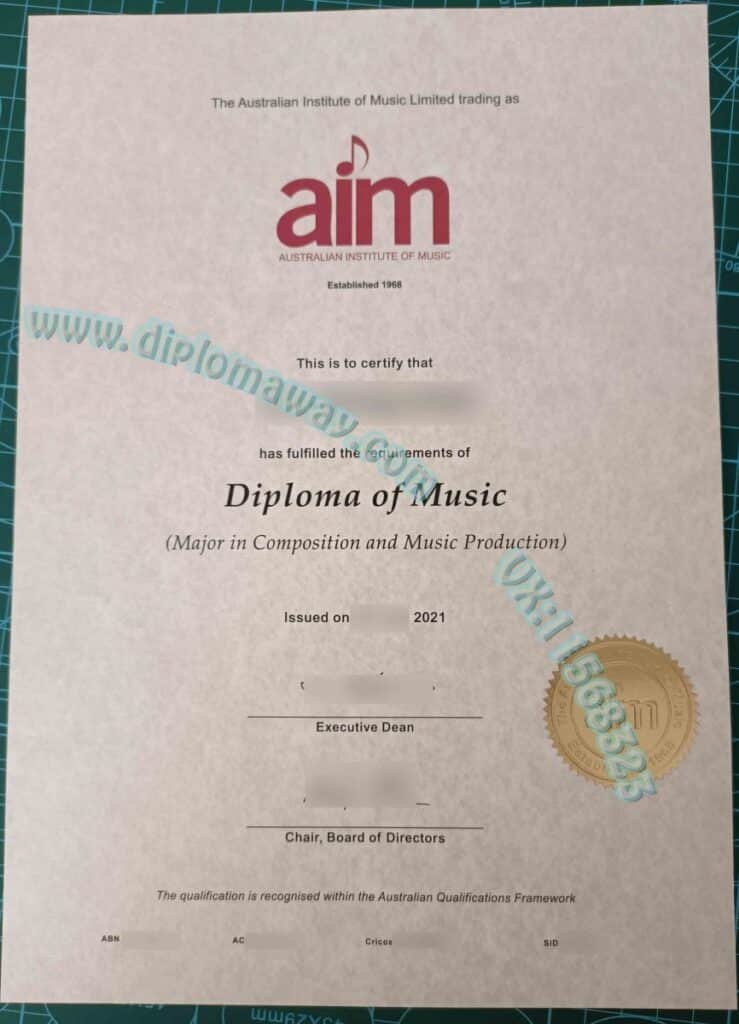 澳大利亚音乐学院毕业证案例来了
