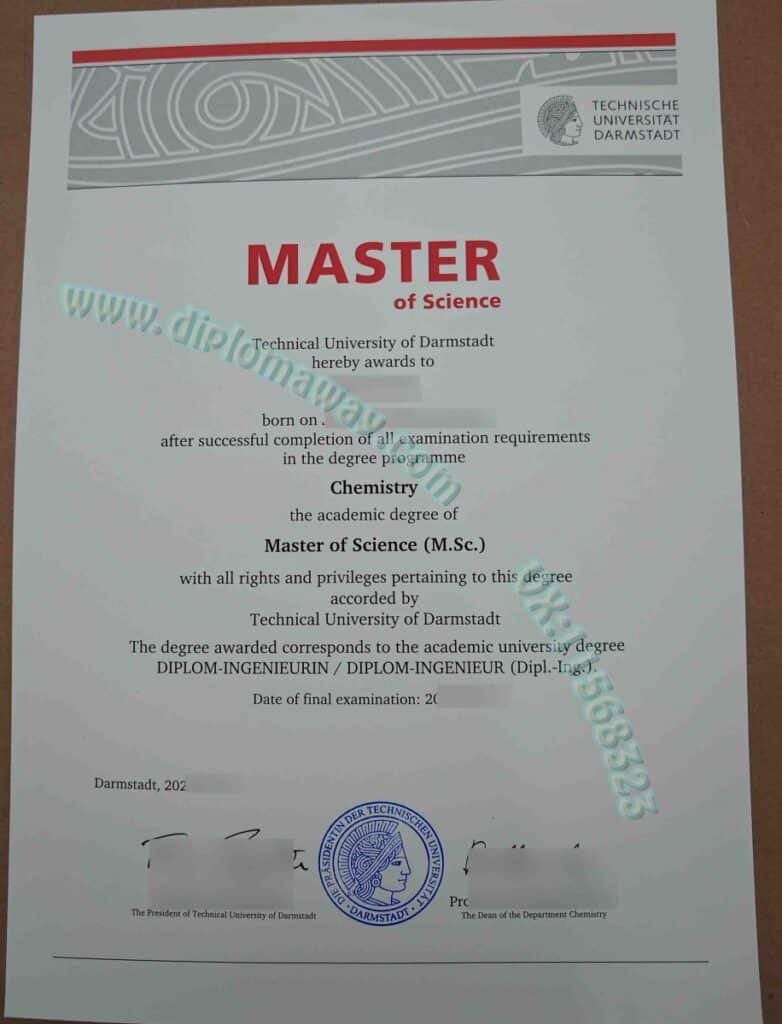 达姆施塔特工业大学学位证书案例，德国TU Darmstadt文凭办理流程