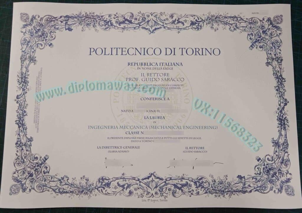 肄业买一张都灵理工大学毕业证案例