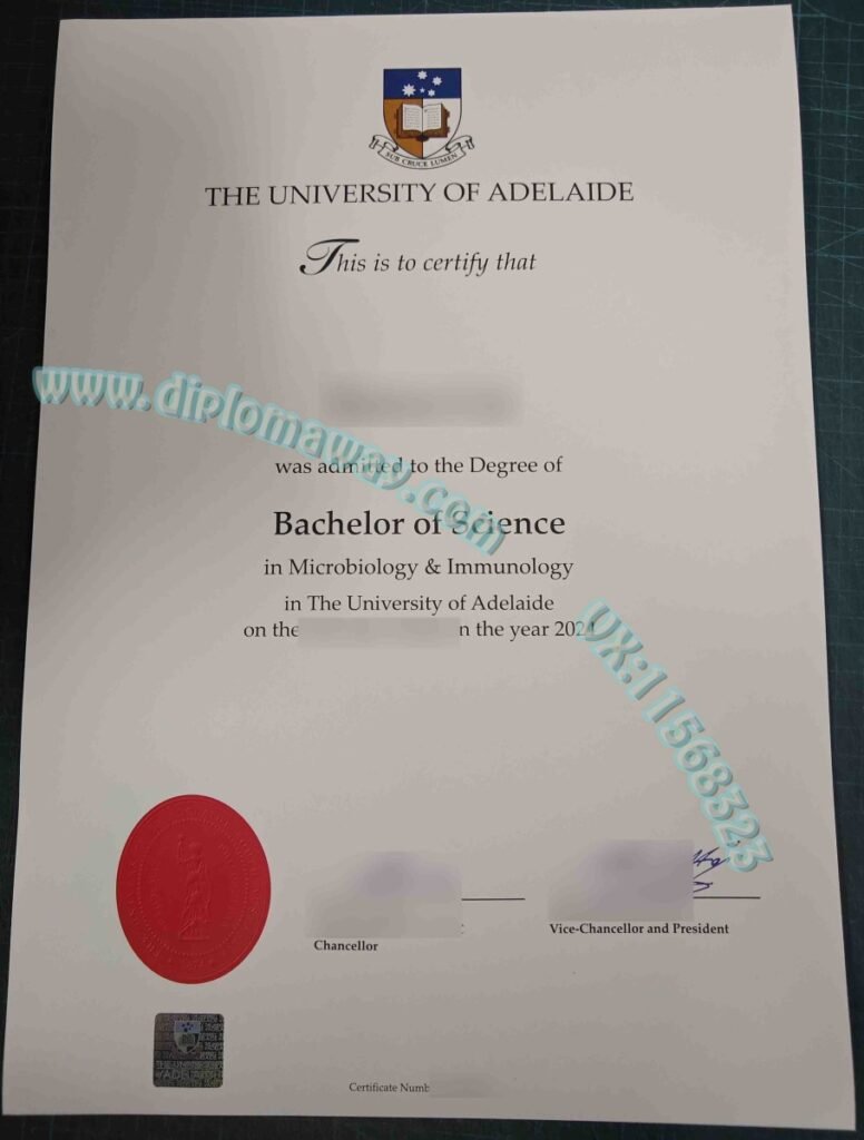 阿德莱德大学毕业证实拍图，补办澳洲文凭案例图