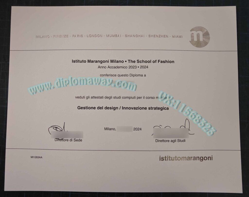 马兰欧尼服装学院毕业证模板，购买马兰欧尼服装学院学位证