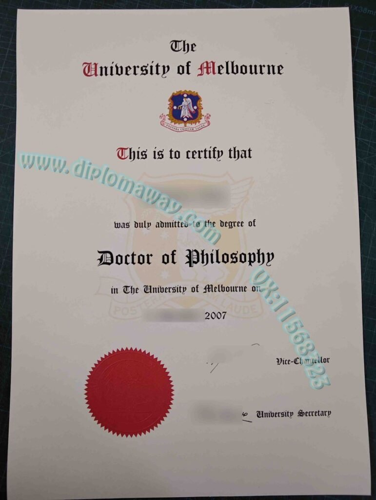 墨尔本大学毕业证