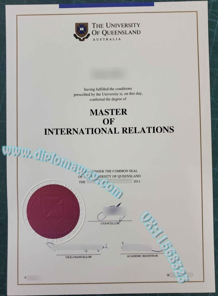 昆士兰大学学位证