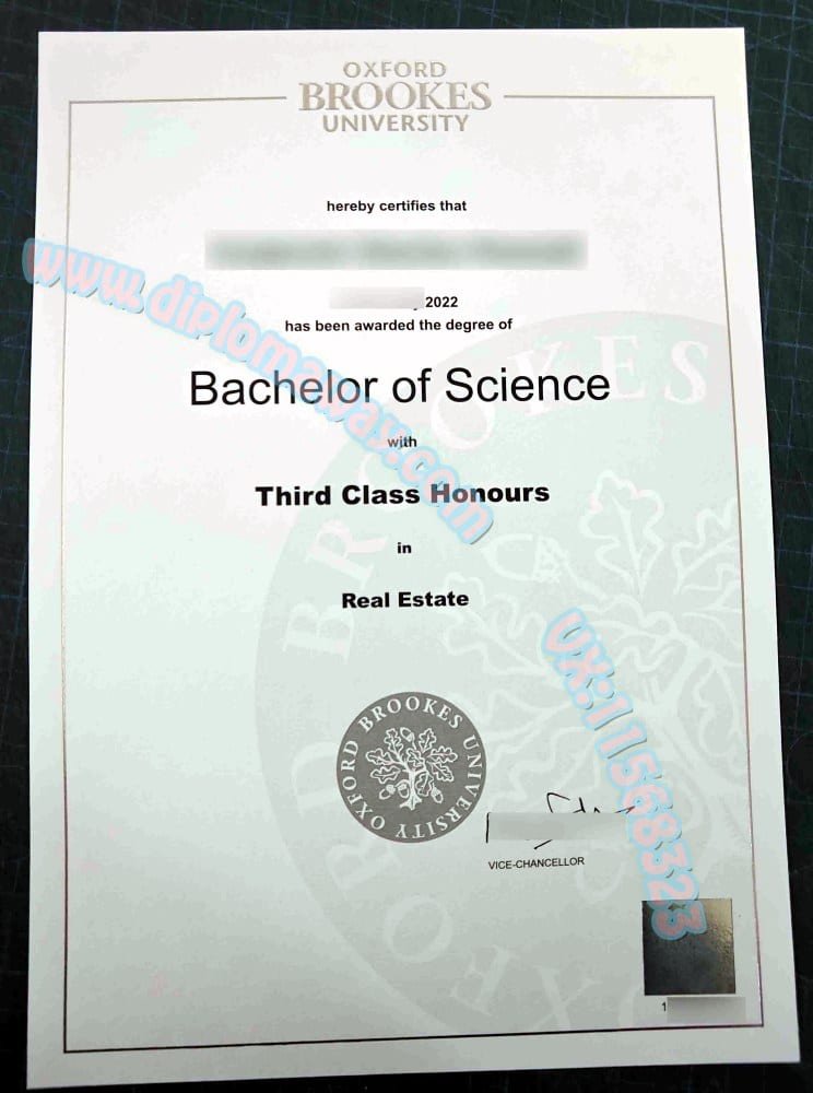 牛津布鲁克斯大学毕业证