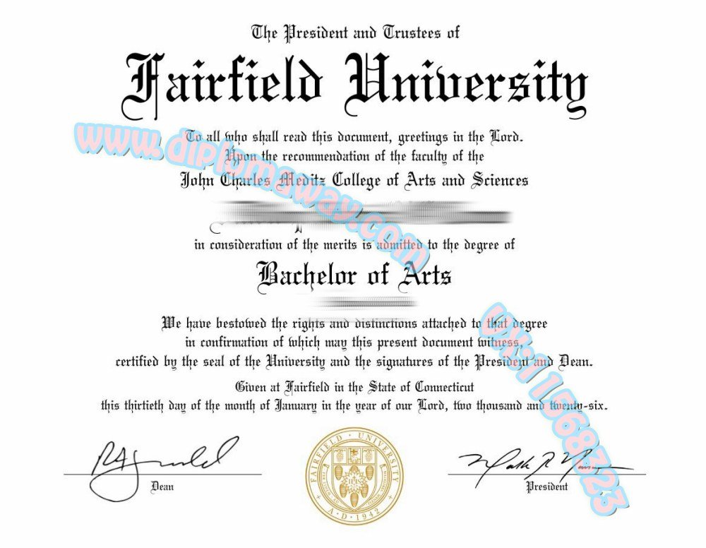 费尔菲尔德大学毕业证