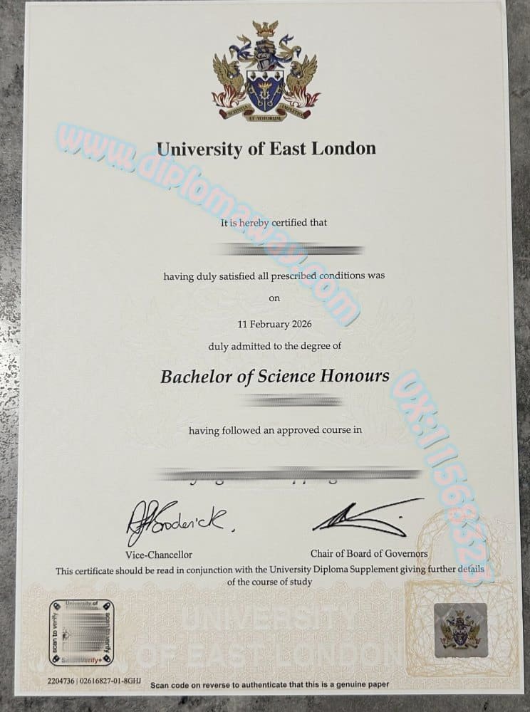 东伦敦大学学位证