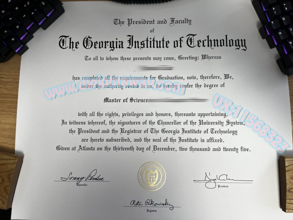 佐治亚理工学院毕业证