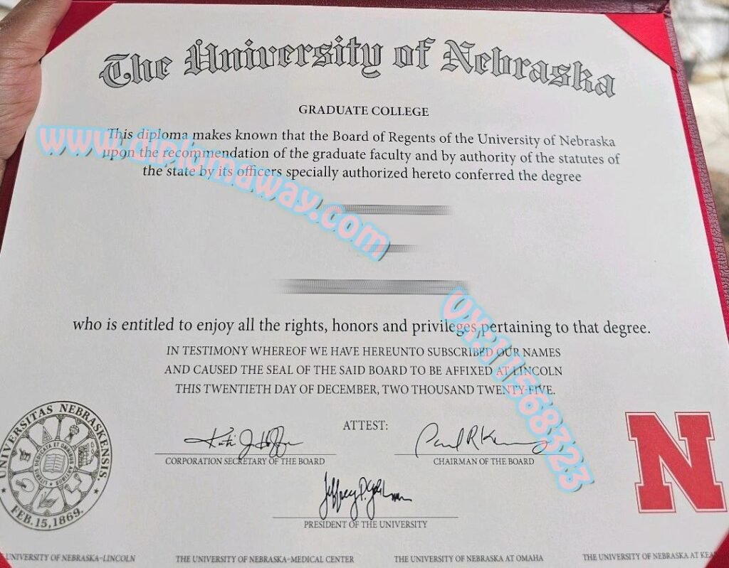 内布拉斯加大学毕业证