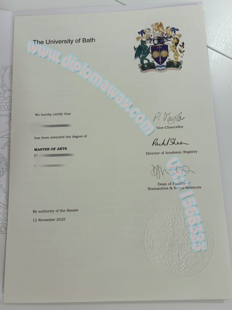 巴斯大学毕业证