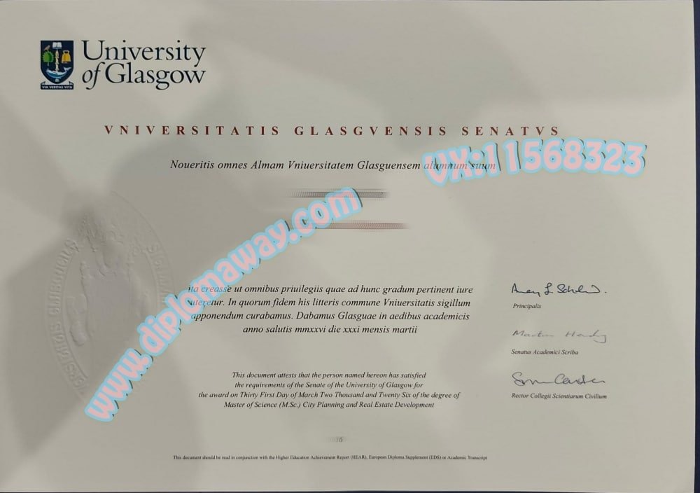 格拉斯哥大学学位证