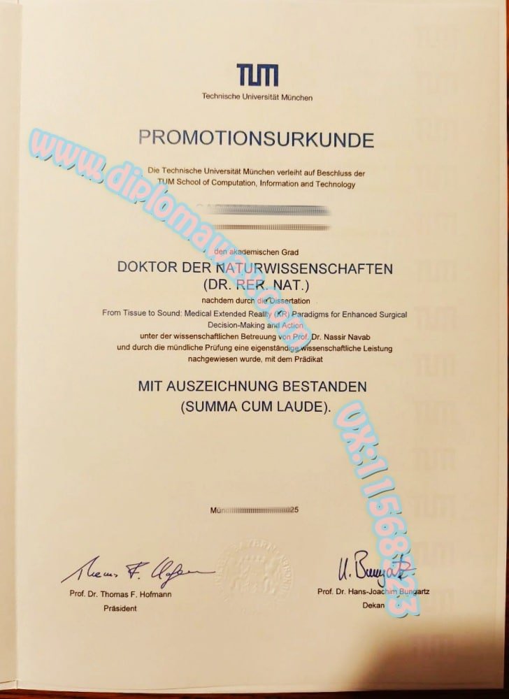 慕尼黑工业大学毕业证