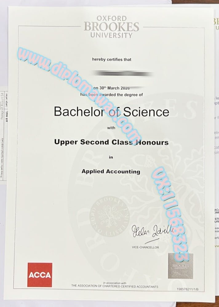 牛津布鲁克斯大学学位证