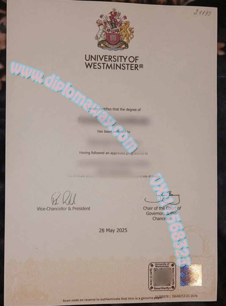 威斯敏斯特大学毕业证照片